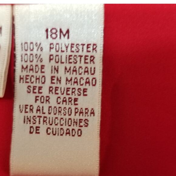 Essentials Worthington Red Long Sleeve Button Up Front Flap Pockets Top Size 18M - Picture 6 of 7